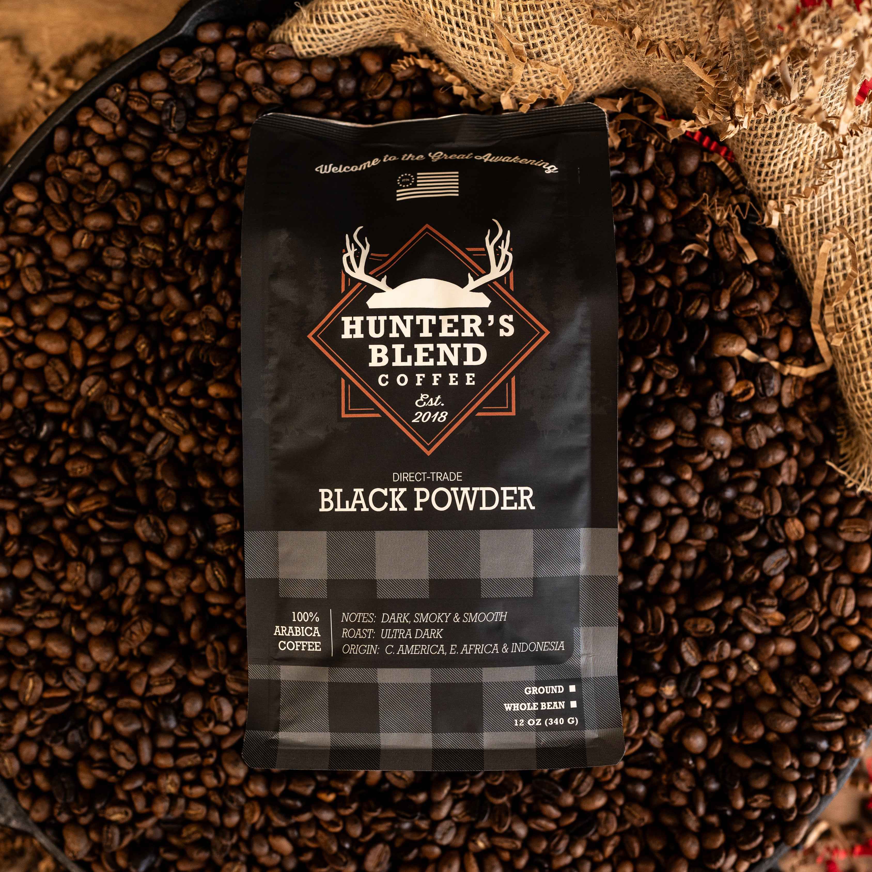 Black Powder Premium Direct Trade Coffee by Hunter's Blend Coffee